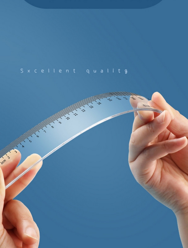 20cm 30cm 40cm Riglă dreaptă Riglă din plastic transparent Instrument de desen Accesorii pentru birou Papetarie pentru studenți Rechizite de birou pentru școală