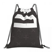 Fivess Tattoo Bijele torbe s uzicom Ruksaci Torba za djevojke Platnene torbe Torbe na rame Ruksak s vezom