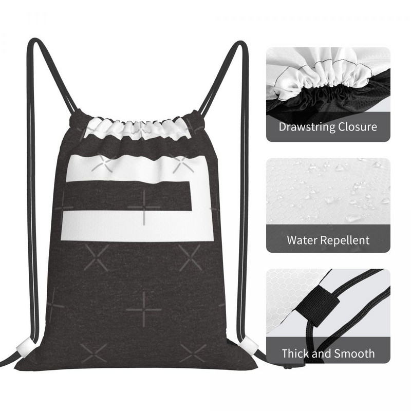 Fivess Tattoo Bijele torbe s uzicom Ruksaci Torba za djevojke Platnene torbe Torbe na rame Ruksak s vezom