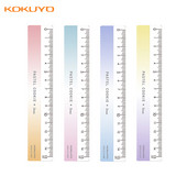 Kokuyo Pastel Cookie 15cm Ruler Wave Line Διαφανές Ακρυλικό Χρώμα ίσια επένδυση Σχολικά προμήθειες γραφείου A7151