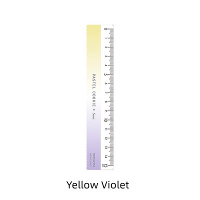 Kokuyo Pastel Cookie 15cm Ruler Wave Line Διαφανές Ακρυλικό Χρώμα ίσια επένδυση Σχολικά προμήθειες γραφείου A7151