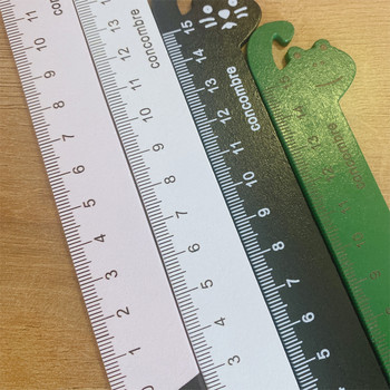 1 бр. 15 см линийка дървена ученическа канцеларска линийка измервателна линийка жаба панда животно подарък за рожден ден награда инструмент за рисуване ученически пособия