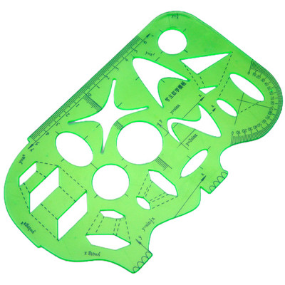 karstā izpārdošana Daudzfunkcionālie ģeometriskie lineāli Ģeometriskās rasēšanas veidnes mērīšanas lineāls Springhola leņķa un apļa veidotāja zīmējums