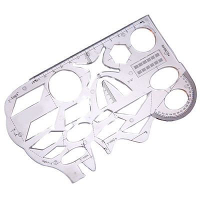 karstā izpārdošana Daudzfunkcionālie ģeometriskie lineāli Ģeometriskās rasēšanas veidnes mērīšanas lineāls Springhola leņķa un apļa veidotāja zīmējums