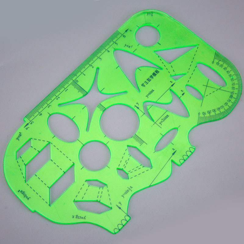 karstā izpārdošana Daudzfunkcionālie ģeometriskie lineāli Ģeometriskās rasēšanas veidnes mērīšanas lineāls Springhola leņķa un apļa veidotāja zīmējums