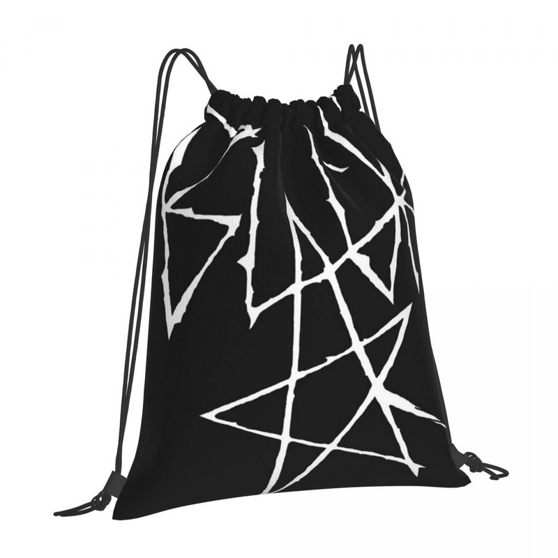 Soul Eater Black Star Signature Bijele torbe s uzicom Ruksaci Školska torba Školska torba Muški ruksaci s uzicom Muški
