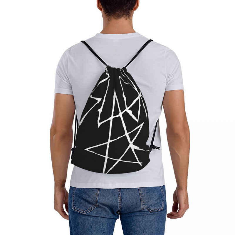 Soul Eater Black Star Signature Bijele torbe s uzicom Ruksaci Školska torba Školska torba Muški ruksaci s uzicom Muški