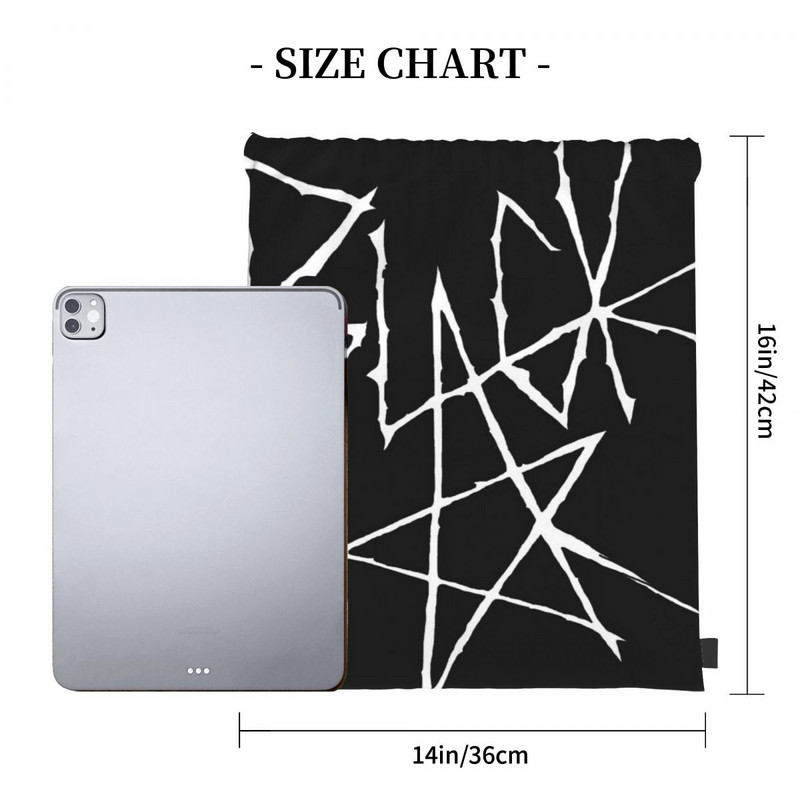 Soul Eater Black Star Signature Bijele torbe s uzicom Ruksaci Školska torba Školska torba Muški ruksaci s uzicom Muški