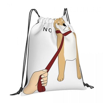 Shiba Inu No Drawstring Τσάντες Τσάντες πλάτης Τσάντες Προσαρμοσμένη Τσάντα Ανδρική Μικρή υφασμάτινη τσάντα