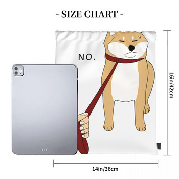 Shiba Inu No Drawstring Τσάντες Τσάντες πλάτης Τσάντες Προσαρμοσμένη Τσάντα Ανδρική Μικρή υφασμάτινη τσάντα