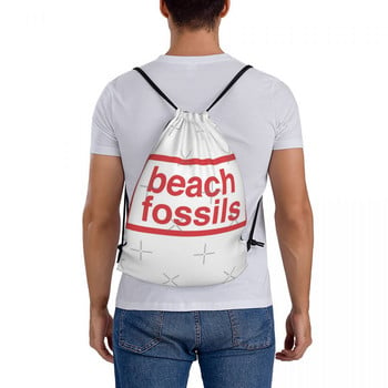 Beach Fossils Drawstring bag