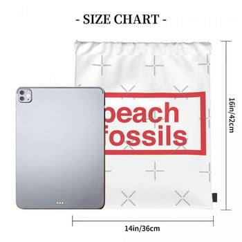 Beach Fossils Drawstring bag