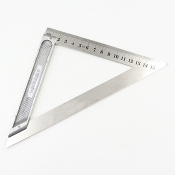 Φορητό κράμα αλουμινίου 150mm Τριγωνικό τετράγωνο χάρακα Ξυλουργική μέτρησης
