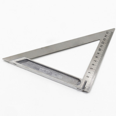 150 mm prijenosni trokutasti kvadratni ravnalo od aluminijske legure mjerni alat za obradu drveta