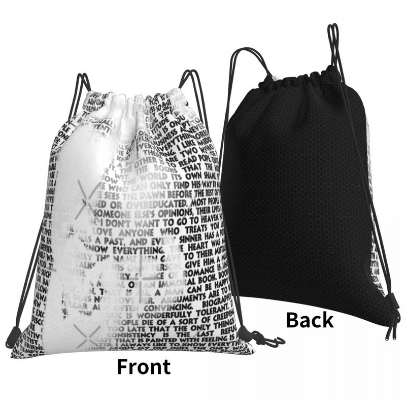 Oscar Wilde Citati Torbe s uzicom Ruksaci Torba za cipele Sportske torbe Muški ruksak Mala platnena torba