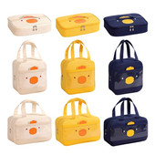 Torba za ručak u obliku piletine iz crtića Ženske slatke debele toplinske torbe za pohranu Dječje izolirane torbe velikog kapaciteta