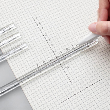 1 бр. 15 см прозрачна линийка Creative Mitsubishi линийка Студентски инструмент за рисуване Линийка за измерване Ученически пособия Канцеларски материали