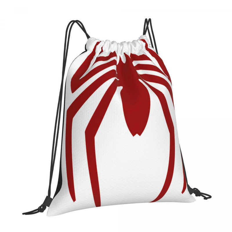 Roșu Spider Genți cu șnur Rucsacuri Geantă cu șnur Rucsac pentru bărbați Genți cu șnur