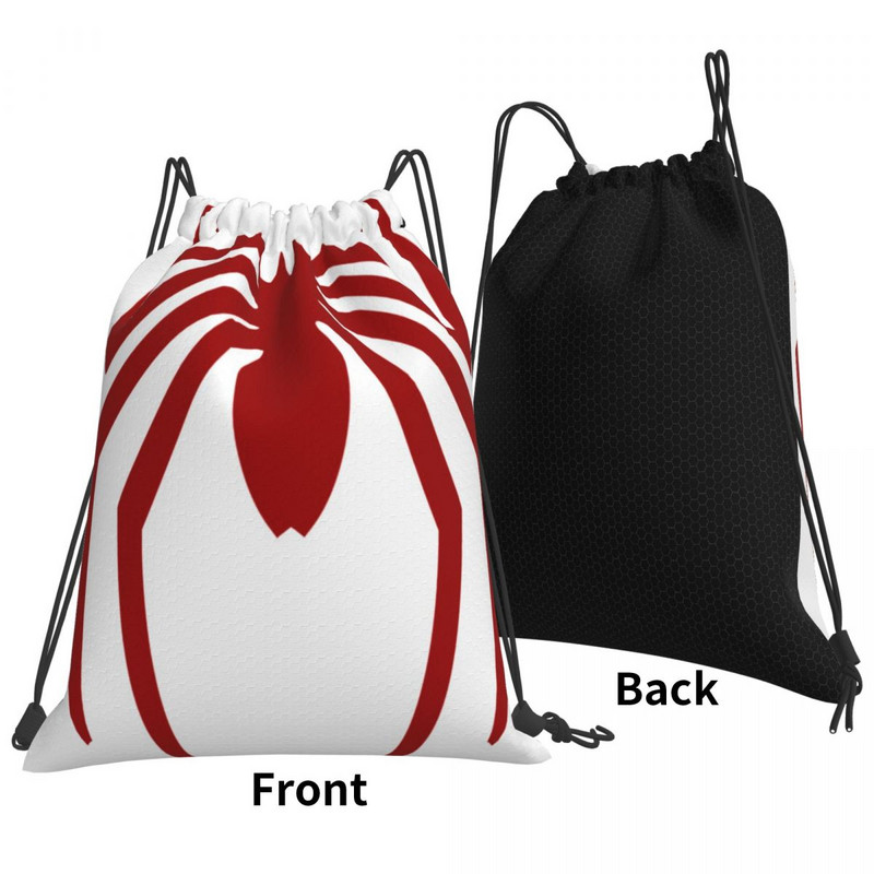 Roșu Spider Genți cu șnur Rucsacuri Geantă cu șnur Rucsac pentru bărbați Genți cu șnur