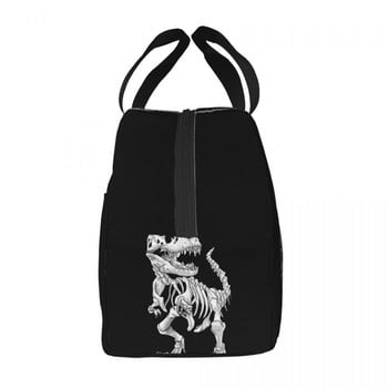 T-Rex Skeleton Dino Insulated Lunch Bag