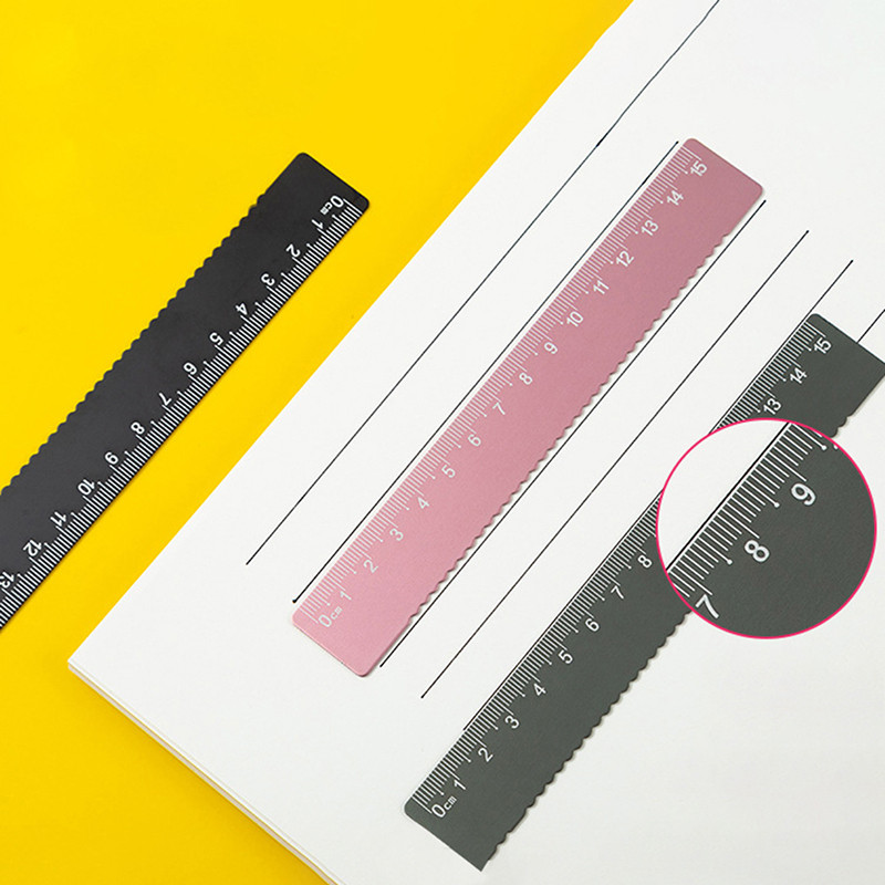 15 cm alumínium ötvözet vonalzó diák többfunkciós 15 cm vonalzó Kawaii tartozékok Escritorio Scuola Accessori Cancelleria