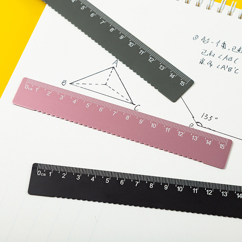 15 cm alumínium ötvözet vonalzó diák többfunkciós 15 cm vonalzó Kawaii tartozékok Escritorio Scuola Accessori Cancelleria