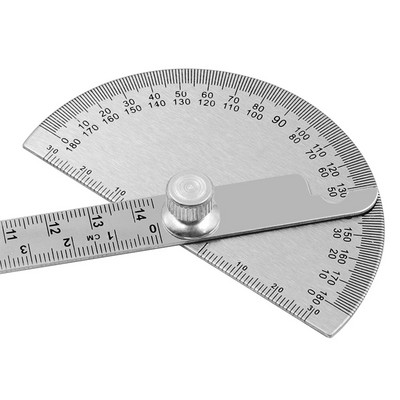 LOLEDE din oțel inoxidabil 180 raportor unghi metru riglă de măsurare instrument mecanic rotativ riglă raportor
