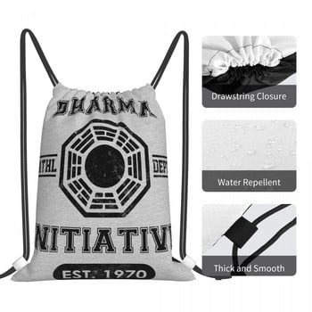 Dharma Initiative Athletic Department Τσάντες με κορδόνια Σακίδια πλάτης Τσάντα πουγκί Τσάντα ταξιδιού Τσάντα πλάτης Σχολικό σακίδιο