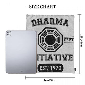 Dharma Initiative Athletic Department Τσάντες με κορδόνια Σακίδια πλάτης Τσάντα πουγκί Τσάντα ταξιδιού Τσάντα πλάτης Σχολικό σακίδιο