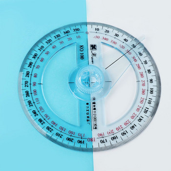 Устойчив училищен офис Консумативи за чертане на 360 градуса Линийка Инструмент за измерване Транспортир Показалец