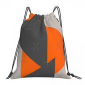 Narančasti i sivi trokuti Torbe s uzicom Ruksaci Torba za djevojčice Ženska torba Ruksak Ženska dječja torba Ruksak