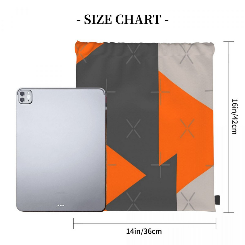 Narančasti i sivi trokuti Torbe s uzicom Ruksaci Torba za djevojčice Ženska torba Ruksak Ženska dječja torba Ruksak