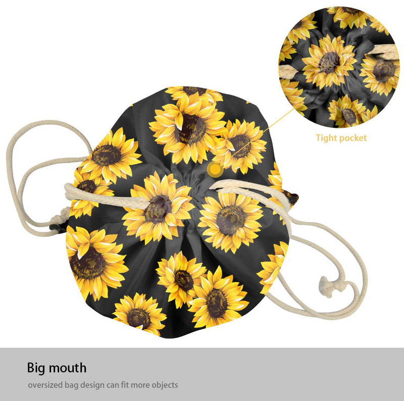 Veseli i svijetli Božić Ruksak s traperom s printom medicinske sestre Traper Izdržljive putne torbe 3D Djed Božićnjak Torbe sa špagom za penjanje Mochila