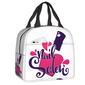 Nagų studija ir manikiūras izoliuotas pietų krepšys stovyklavimo kelionių manikiūrininkui dovanų daugkartinis terminis aušintuvas Bento Box moteriškas vaikams