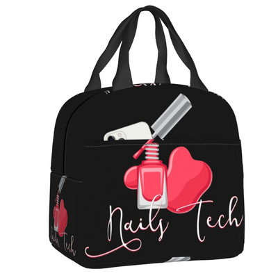 Nagų studija ir manikiūras izoliuotas pietų krepšys stovyklavimo kelionių manikiūrininkui dovanų daugkartinis terminis aušintuvas Bento Box moteriškas vaikams