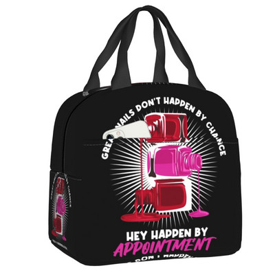 Nagų studija ir manikiūras izoliuotas pietų krepšys stovyklavimo kelionių manikiūrininkui dovanų daugkartinis terminis aušintuvas Bento Box moteriškas vaikams