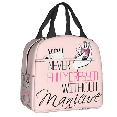 Nagų studija ir manikiūras izoliuotas pietų krepšys stovyklavimo kelionių manikiūrininkui dovanų daugkartinis terminis aušintuvas Bento Box moteriškas vaikams