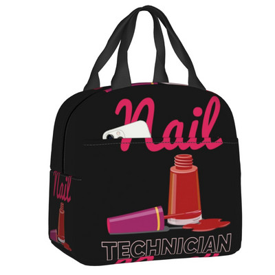 Nagų studija ir manikiūras izoliuotas pietų krepšys stovyklavimo kelionių manikiūrininkui dovanų daugkartinis terminis aušintuvas Bento Box moteriškas vaikams