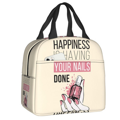 Nagų studija ir manikiūras izoliuotas pietų krepšys stovyklavimo kelionių manikiūrininkui dovanų daugkartinis terminis aušintuvas Bento Box moteriškas vaikams