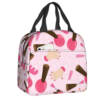 Nagų studija ir manikiūras izoliuotas pietų krepšys stovyklavimo kelionių manikiūrininkui dovanų daugkartinis terminis aušintuvas Bento Box moteriškas vaikams