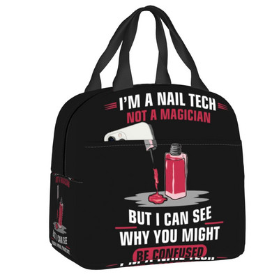 Nagų studija ir manikiūras izoliuotas pietų krepšys stovyklavimo kelionių manikiūrininkui dovanų daugkartinis terminis aušintuvas Bento Box moteriškas vaikams