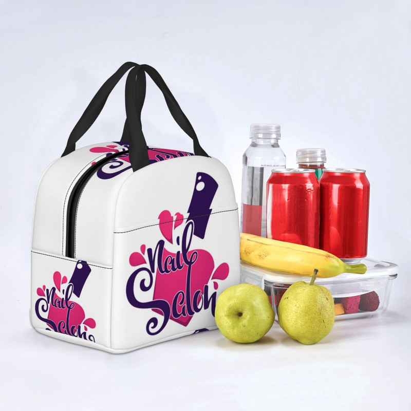 Nagų studija ir manikiūras izoliuotas pietų krepšys stovyklavimo kelionių manikiūrininkui dovanų daugkartinis terminis aušintuvas Bento Box moteriškas vaikams