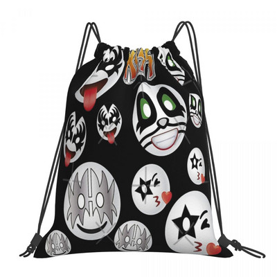 Kiss Band uzorak - crne vrpce Torbe Ruksaci Dječja torba Platnene torbe Torba Ruksak Dječja torba Ruksak