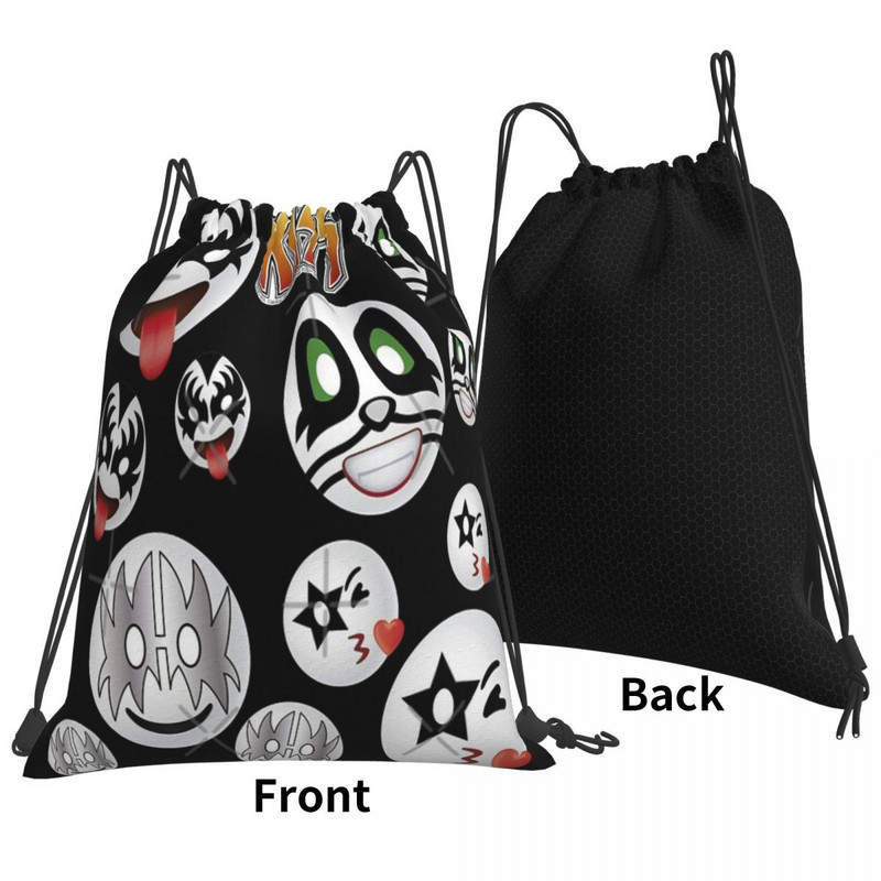 Kiss Band uzorak - crne vrpce Torbe Ruksaci Dječja torba Platnene torbe Torba Ruksak Dječja torba Ruksak
