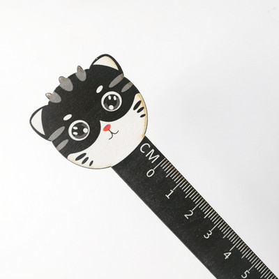 1Pcs Cartoon Cat Lenjir Kawaii Patchwork Lenjir Pravila za izradu nacrta Školski pribor 15CM