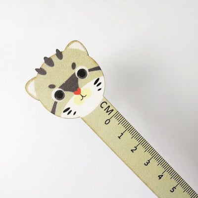 1Pcs Cartoon Cat Lenjir Kawaii Patchwork Lenjir Pravila za izradu nacrta Školski pribor 15CM