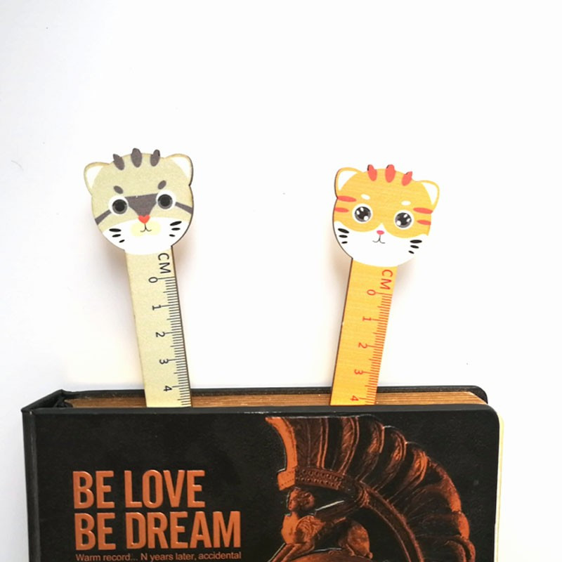 1Pcs Cartoon Cat Lenjir Kawaii Patchwork Lenjir Pravila za izradu nacrta Školski pribor 15CM
