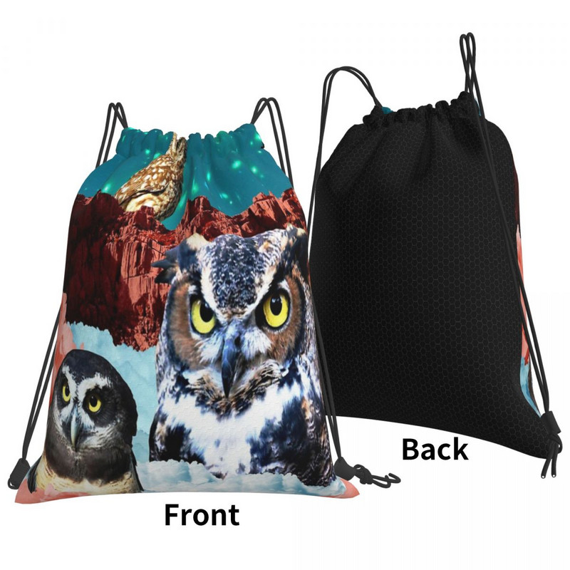 Kindly Owl Gods Of The Red Mesa húzózsinór táskák hátizsákok tasaktáska férfi kézitáska válltáska kis szövettáska