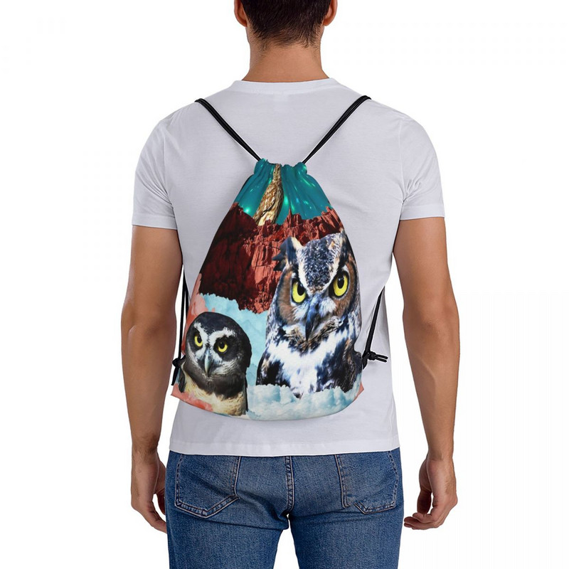 Kindly Owl Gods Of The Red Mesa húzózsinór táskák hátizsákok tasaktáska férfi kézitáska válltáska kis szövettáska