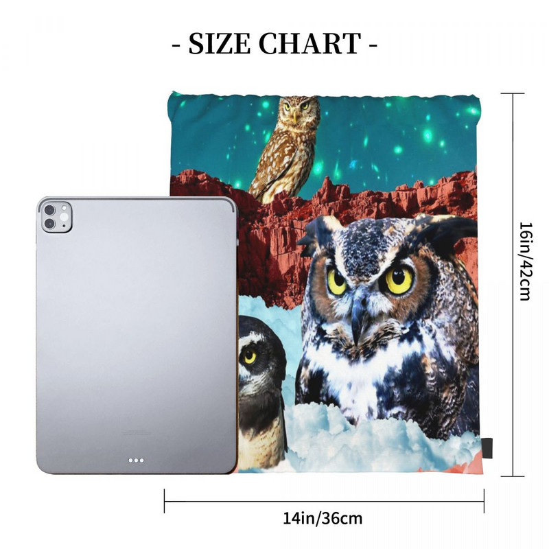 Kindly Owl Gods Of The Red Mesa húzózsinór táskák hátizsákok tasaktáska férfi kézitáska válltáska kis szövettáska